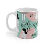 Keep Going Mug - Inspirational Fashion-Themed Coffee Mug Mint Edition