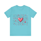 Radiant Heart Graphic T-Shirt in Bold Pink