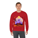 Halloween Ghost Sweatshirt – Cute Spooky "Happy Halloween" Design