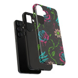 Urban Floral Graffiti Phone Case – Neon Street Art Vibes for iPhone & Samsung