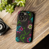 Urban Floral Graffiti Phone Case – Neon Street Art Vibes for iPhone & Samsung