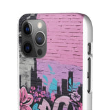 Chic Graffiti Phone Case - Feminine Urban Style for Girls