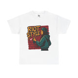 Riot Style T-Shirt – Black Urban Graffiti Tee UK