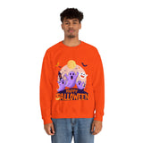 Halloween Ghost Sweatshirt – Cute Spooky "Happy Halloween" Design