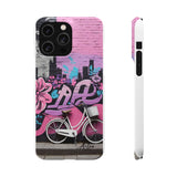 Chic Graffiti Phone Case - Feminine Urban Style for Girls