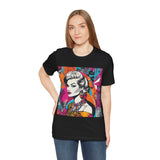 Neon Throwback Retro Tee - Women's Graffiti-Inspired