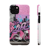 Chic Graffiti Phone Case - Feminine Urban Style for Girls