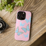 Y2K Butterfly Pink iPhone Case – Glitter Aesthetic