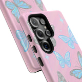 Y2K Butterfly Pink iPhone Case – Glitter Aesthetic
