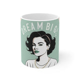 Dream Big Hustle Inspirational Coffee Mug - Mint Edition