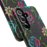 Urban Floral Graffiti Phone Case – Neon Street Art Vibes for iPhone & Samsung