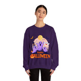 Halloween Ghost Sweatshirt – Cute Spooky "Happy Halloween" Design