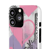 Chic Urban Graffiti Phone Case for Girls - Street Art Design