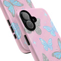 Y2K Butterfly Pink iPhone Case – Glitter Aesthetic