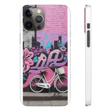 Chic Graffiti Phone Case - Feminine Urban Style for Girls