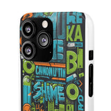 Graffiti Chic Phone Case: Urban Style with a Feminine Twist - Phone Case by Printify | Unique designs from ArteoDesign