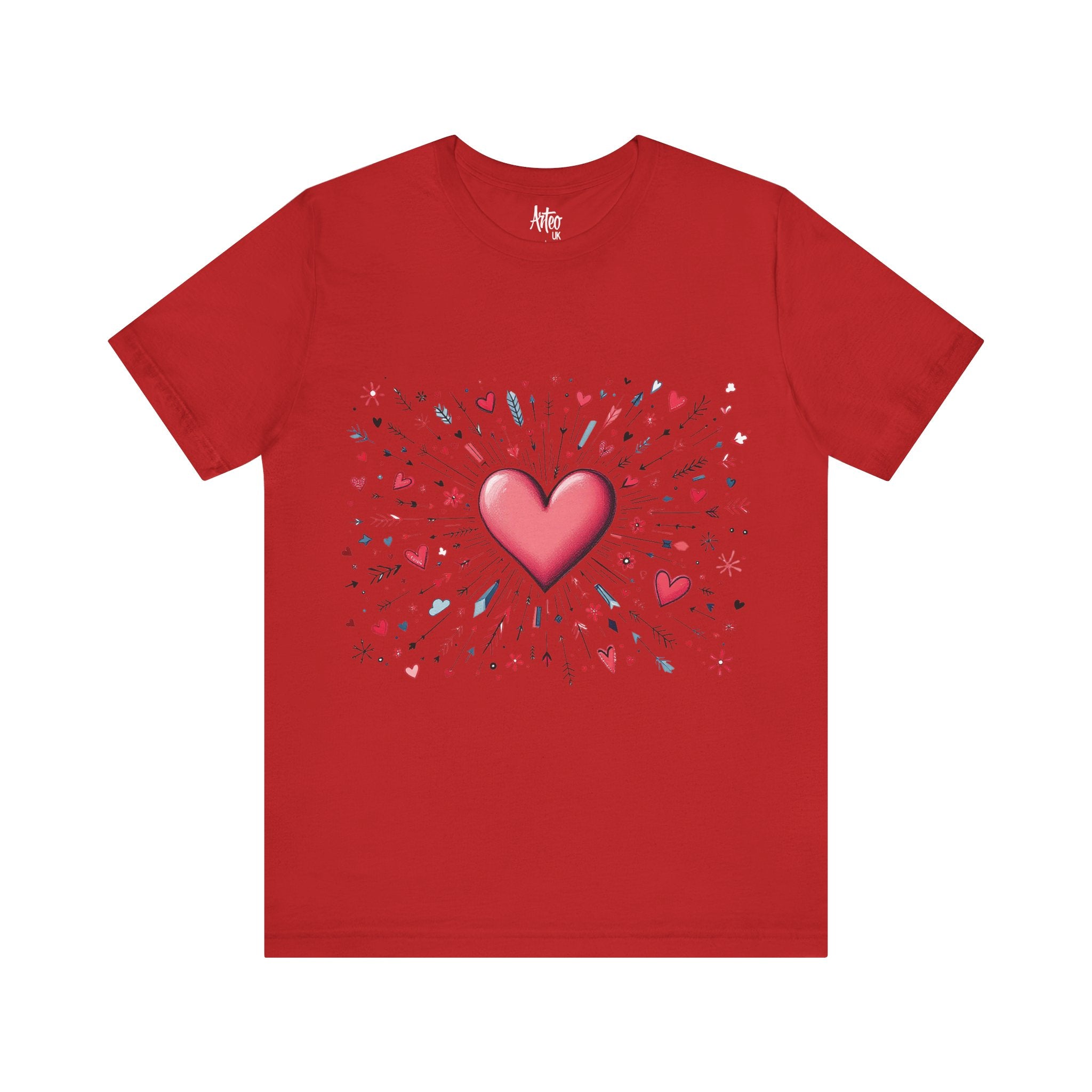 Radiant Heart Graphic T-Shirt in Bold Pink