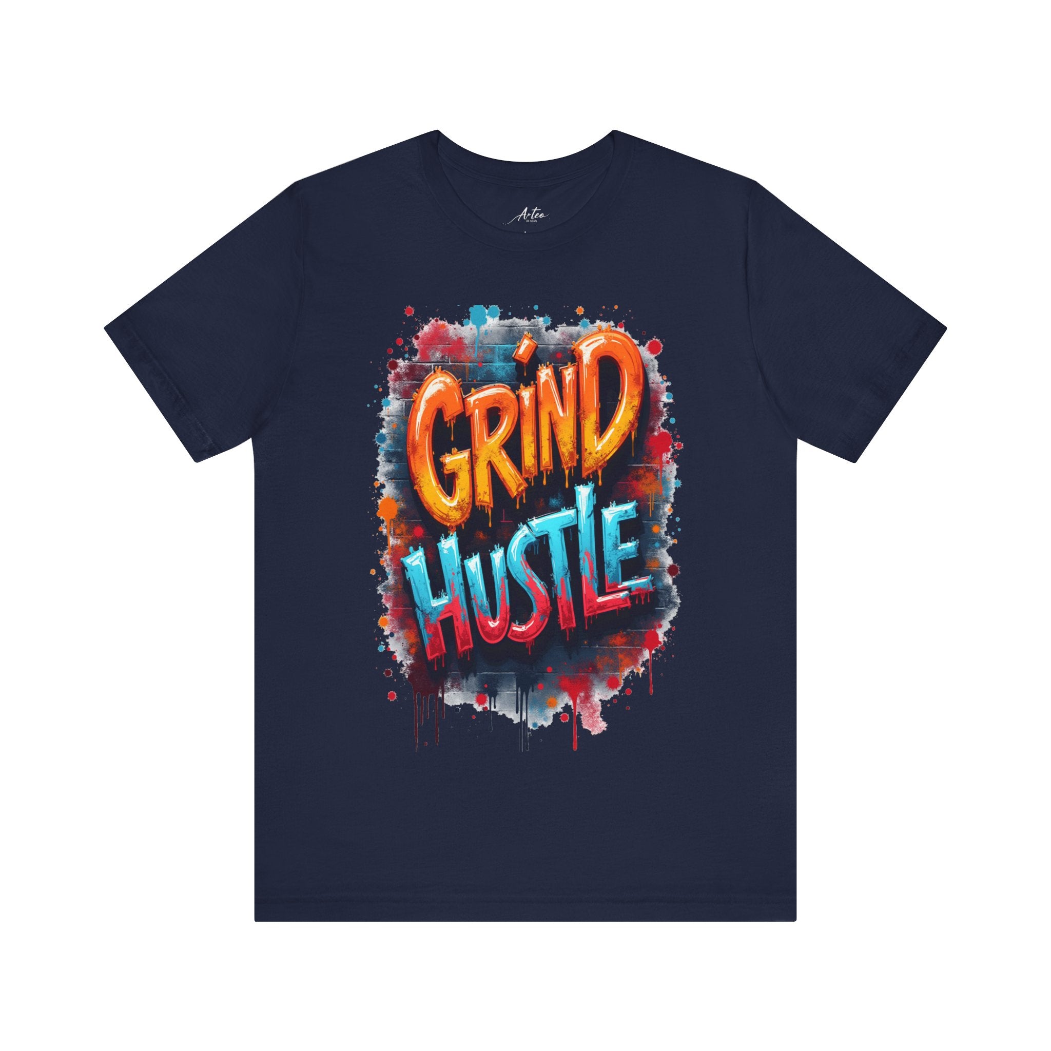 Grind Hustle T-Shirt – Motivational Streetwear Graphic Tee