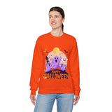 Halloween Ghost Sweatshirt – Cute Spooky "Happy Halloween" Design