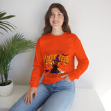 Halloween Sweatshirt – Spooky Witch and Ghosts Design