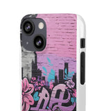 Chic Graffiti Phone Case - Feminine Urban Style for Girls