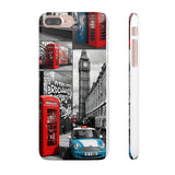 Graffiti Phone Case: London Skyline, Neon Accents, Edgy Styl - Phone Case by Printify | Unique designs from ArteoDesign