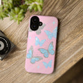 Y2K Butterfly Pink iPhone Case – Glitter Aesthetic
