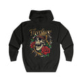 Skull & Rose Hoodie - Fearless Tattoo Art Design