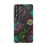 Urban Floral Graffiti Phone Case – Neon Street Art Vibes for iPhone & Samsung