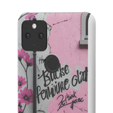 Graffiti Phone Case: Urban Chic with a Feminine Twist - Phone Case by Printify | Unique designs from ArteoDesign