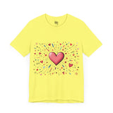 Radiant Heart Graphic T-Shirt - Bold Pink Style