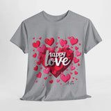 Forever Love Sweatshirt: Heart-Themed Unisex Fashion - T-Shirt by Printify | Unique designs from ArteoDesign