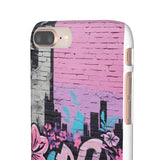 Chic Graffiti Phone Case - Feminine Urban Style for Girls