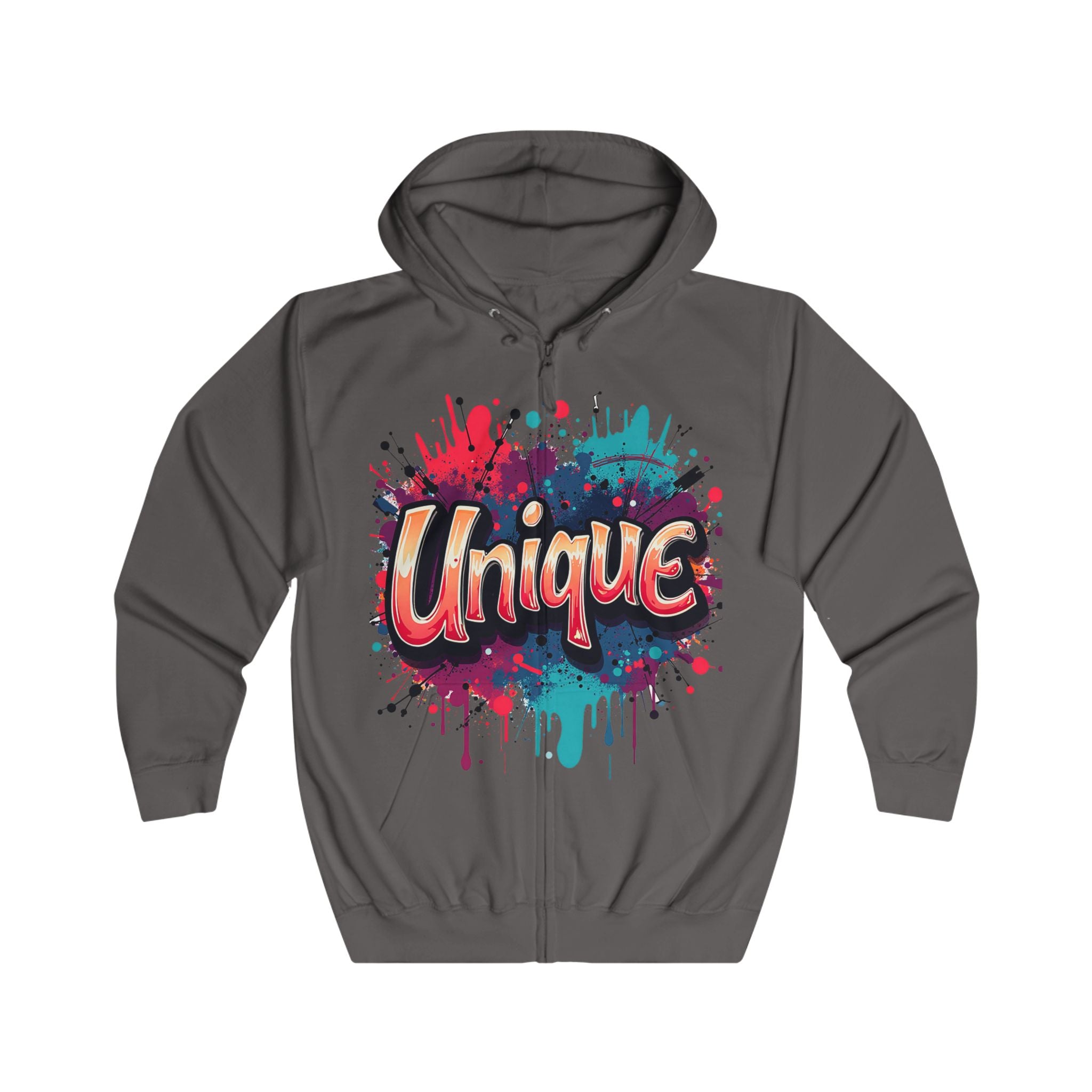 Unique Graffiti Style Hoodie - Bold Urban Streetwear for Women