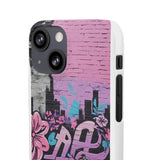 Chic Graffiti Phone Case - Feminine Urban Style for Girls