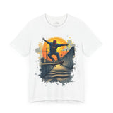 Men's Sunset Skateboarding Graphic T-Shirt - Urban Style