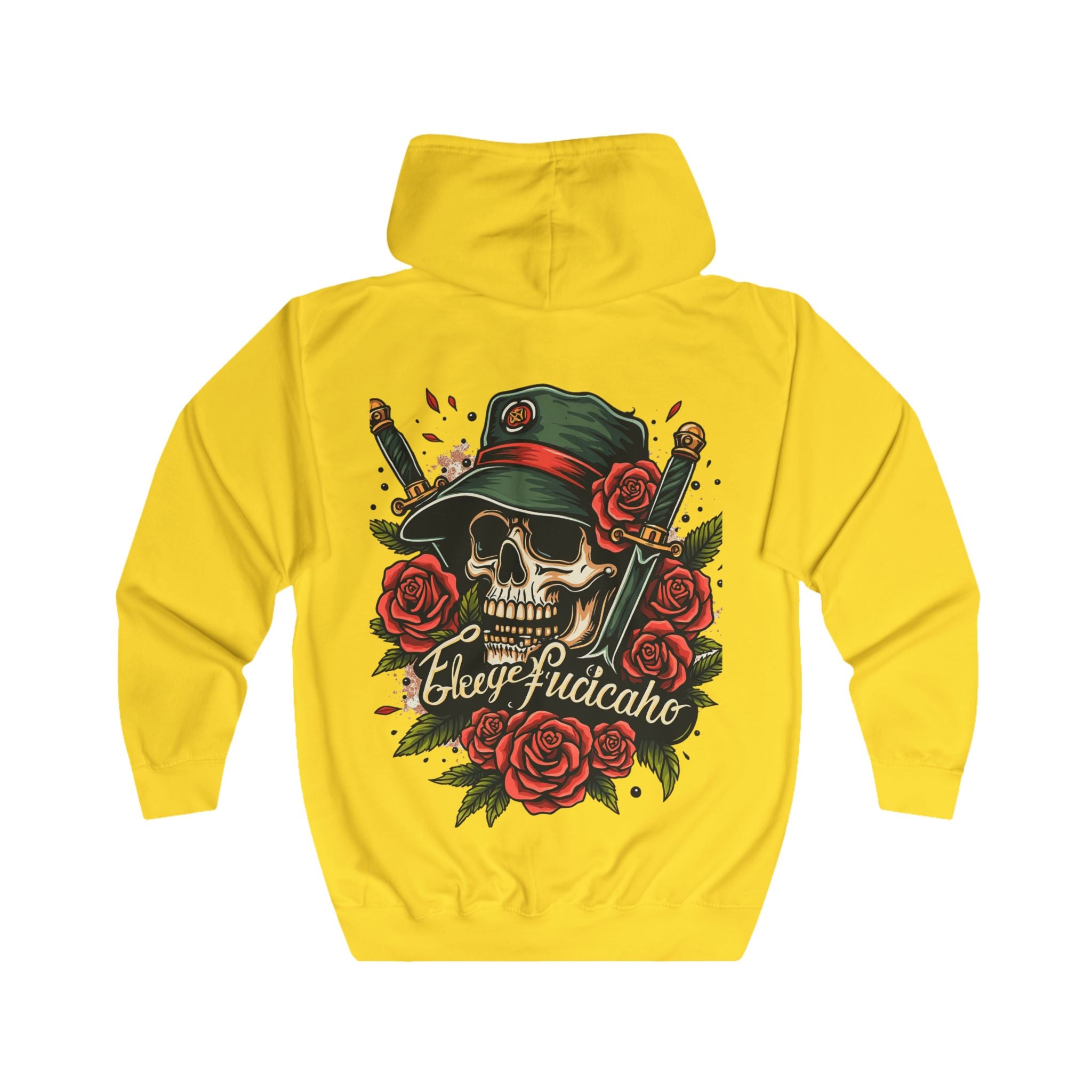 Bold Skull & Roses Streetwear Hoodie