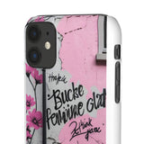 Graffiti Phone Case: Urban Chic with a Feminine Twist - Phone Case by Printify | Unique designs from ArteoDesign