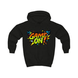 "Game On!" Kids' Hoodie – Fun Comic-Style Design in Red