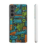 Urban Graffiti Style Phone Case - Cool and Chic for Girls