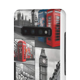 Graffiti Phone Case: London Skyline, Neon Accents, Edgy Styl - Phone Case by Printify | Unique designs from ArteoDesign