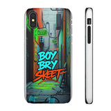 Urban Graffiti Phone Case for Boys - Gritty Streetwear Style