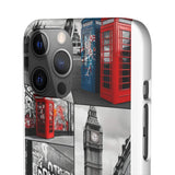 Graffiti Phone Case: London Skyline, Neon Accents, Edgy Styl - Phone Case by Printify | Unique designs from ArteoDesign