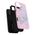 Y2K Butterfly Pink iPhone Case – Glitter Aesthetic