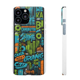 Graffiti Chic Phone Case: Urban Style with a Feminine Twist - Phone Case by Printify | Unique designs from ArteoDesign