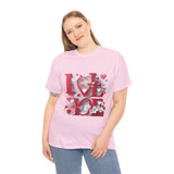 LOVE Graphic Valentine's Day T-Shirt – Romantic Heart Design Tee