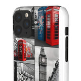 Graffiti Phone Case: London Skyline, Neon Accents, Edgy Styl - Phone Case by Printify | Unique designs from ArteoDesign