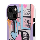 Graffiti Phone Case for Girls: Urban Chic Meets Feminine Sty - Phone Case by Printify | Unique designs from ArteoDesign