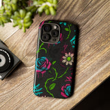 Urban Floral Graffiti Phone Case – Neon Street Art Vibes for iPhone & Samsung