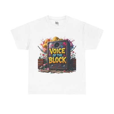 Voice of the Block Graffiti Speaker Tee – Navy